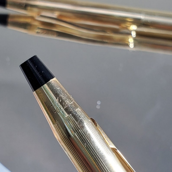 CROSS 1/20 12k Gold Filled Pen and Pencil Set w/Original Presentation Box - Picture 5 of 10